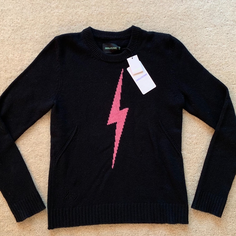 Zadig & Voltaire Delly C Flash Cashmere Sweater